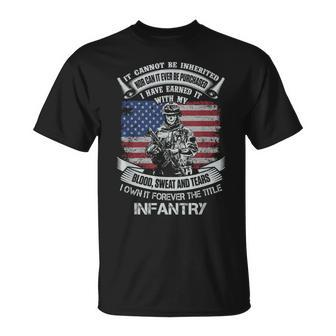 Own Forever The Title Infantry Us Army Veteran Military T-Shirt - Monsterry AU
