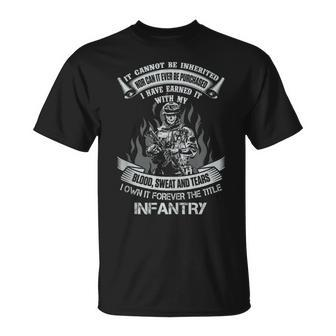 Own Forever The Title Us Army Infantry Veteran Infantryman T-Shirt - Monsterry AU