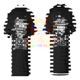 Hispanic Heritage Month Spanish Countries Flag Heart Latin T-Shirt - Monsterry