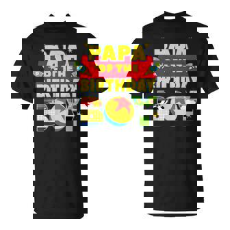 Papa The Birthday Boy Toy Familly Matching Story Bday T-Shirt - Thegiftio UK