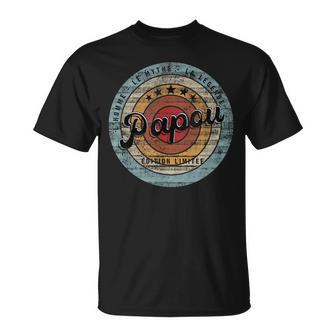 Papou Édition Limitée L'homme Le Mythe La Légendeintage T-Shirt - Cadeauxyz