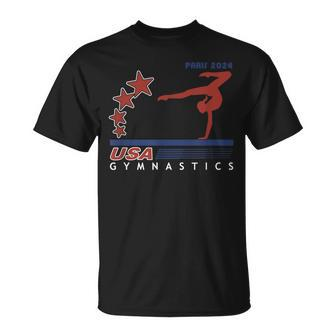 Paris 2024 Summer Games Team Usa Gymnastics America Sports T-Shirt - Monsterry UK