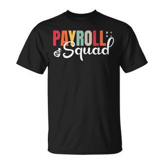 Payroll Squad Retro Groovy National Payroll Week T-Shirt | Seseable UK