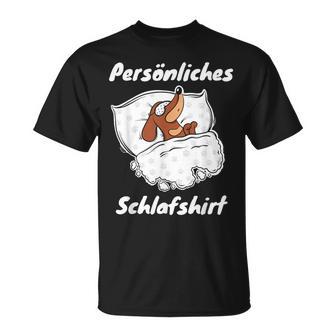 Personal Sleep Dachshund Pyjamas T-Shirt - Geschenkecke