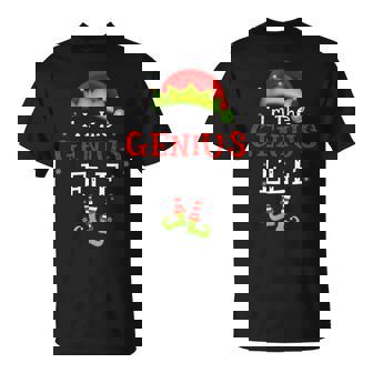 Pijama Navideño Con Diseño De Elfos De Soy El Genio Camiseta unisex - Regaloses