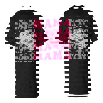 Pink Cowboy Hat Western Cowgirl Mama Groovy Country Mom T-Shirt | Seseable UK