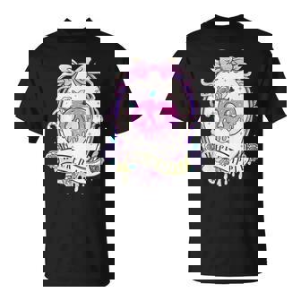 Pink Spooky Halloween Cute Retro Cute Apple Wicked T-Shirt - Monsterry