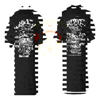 Pirate Cat Meow Matey Graphic T-Shirt | Mazezy