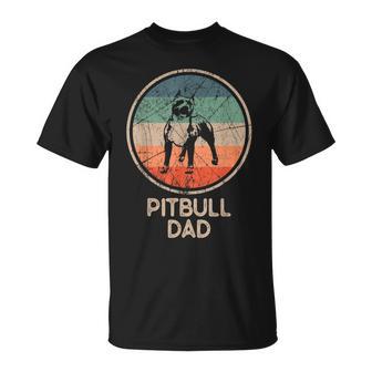 Pitbull Dogintage Pitbull Dad T-Shirt - Geschenkecke