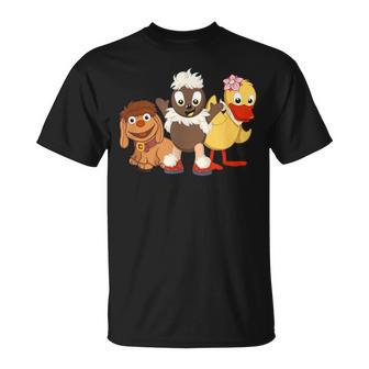 Pittiplatsch Schnatterinchen Und Moppi Drei Freunde T-Shirt - Geschenkecke