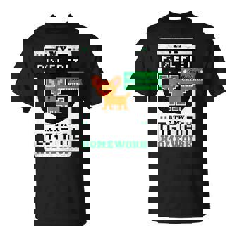 Pixel Pet Ate My Digital Homework Online Chihuahua Dog Tank Top T-Shirt - Monsterry