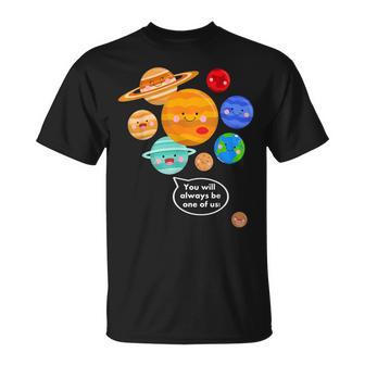 Pluto Planet Cartoon Planets Never Forget Pluto S T-Shirt - Geschenkecke