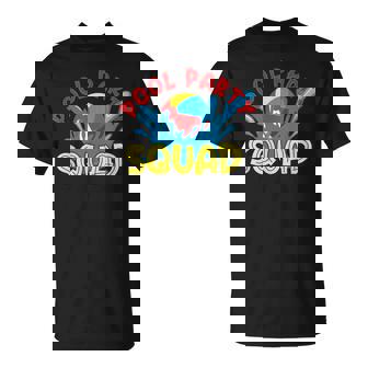 Pool Party Squad Beach Ball Splashing Water Pool Party T-Shirt - Monsterry