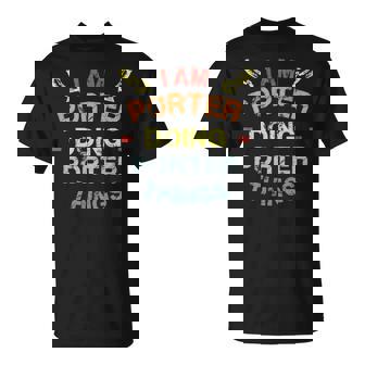 Porter Family Crest Porter Porter Clothing Porter T Porter T For The Porter Png T-Shirt - Thegiftio UK