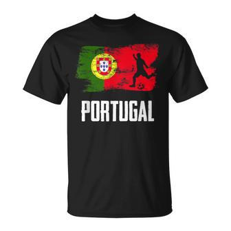 Portugal Flag Jersey Portuguese Soccer Team Portuguese T-Shirt - Seseable