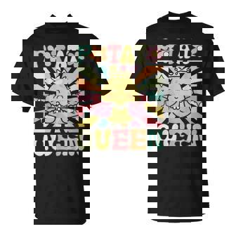 Potato Queen Groovy Amante De Las Patatas Camiseta unisex - Regaloses