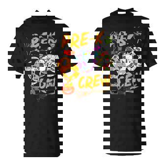 Pre-K Boo Crew Cute Pumpkin Halloween T-Shirt - Monsterry
