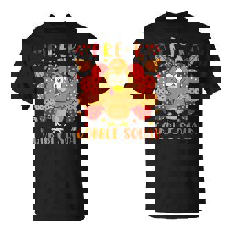 Pre-K Gobble Squad Thanksgiving Turkey Teacher Students T-Shirt - Monsterry