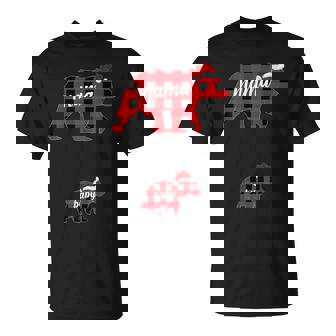 Pregnant Women Mama Bear Pregnancy Christmas Pajamas T-Shirt - Monsterry