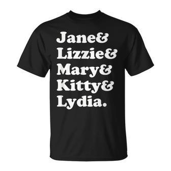 Pride And Prejudice Jane Austen Bennet Sisters T-Shirt - Geschenkecke