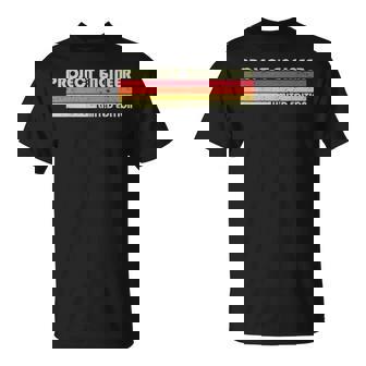 Project Engineer Job Title Profession Birthday Worker T-Shirt - Monsterry