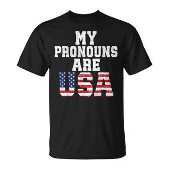 My Pronouns Are Usa July 4Th T-Shirt - Monsterry CA