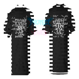 Protect Trans Lives Death Metal Pride Flag Trans Rights T-shirt - Monsterry