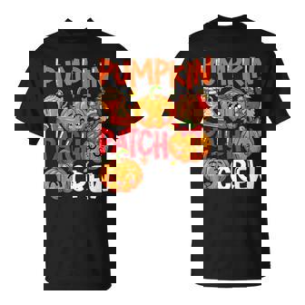 Pumpkin Cute Patch Crew Thanksgiving Fall Turkey Pumpkins T-Shirt - Thegiftio