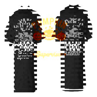 Pumpkin Picking Supervisor Family Matching Pumpkin Patch T-Shirt - Thegiftio UK