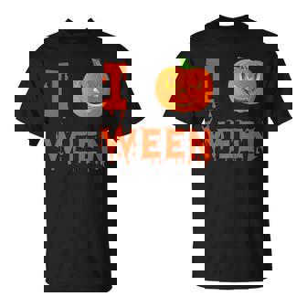 I Pumpkin Ween Halloween Joke Quote I Love Halloween T-Shirt - Monsterry