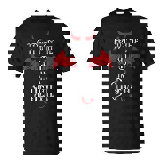 I Put The D In Devil Halloween Matching Couple T-Shirt - Monsterry