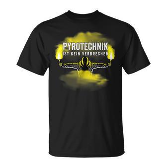 Pyrotechnik Ist Keinerrime Pyro Bengalo Yellow T-Shirt - Geschenkecke