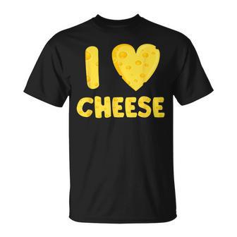 Queso Regalo Regalos Amante Del Queso Regalo I Love Cheese Camiseta unisex - Regaloses