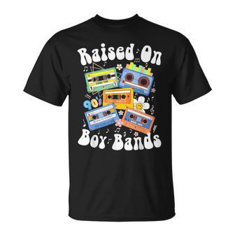 Raised On 90S Boy Bands Cassette Tape Retro T-Shirt - Geschenkecke