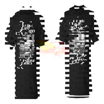 Red Truck Holidays Oklahoma Country Farmhouse Christmas T-Shirt - Monsterry