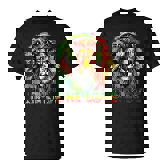Reggae Music Lion Of Judah Jamaican Roots Rasta Reggae Lion T-Shirt - Thegiftio