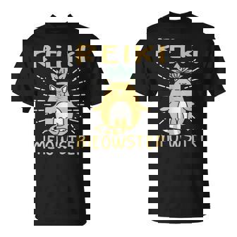 Reiki Meowster Gato Curación Espiritual Holística Reiki Master Camiseta unisex - Regaloses