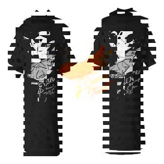 Retro Cute Dance Or Treat Ballet Ghost Halloween Dance Lover T-Shirt | Mazezy