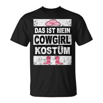 Retro Das Ist Mein Cowboy Kostum Children Western T-Shirt - Geschenkecke