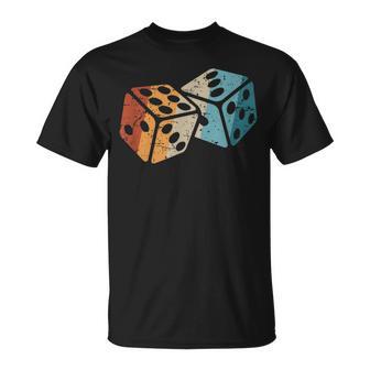 Retro Dice Gameintage Dice T-Shirt - Geschenkecke