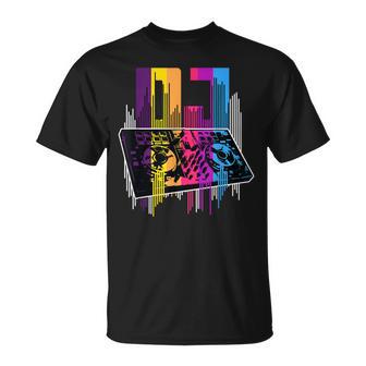 Rétro Dj Turntable Musique De Danse Club Disk Jockey T-Shirt - Cadeauxyz