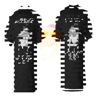 Retro Friends Giving 2024 Thanksgiving Friendsgiving T-Shirt - Monsterry