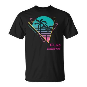 Retro Pula Croatia T-Shirt - Geschenkecke