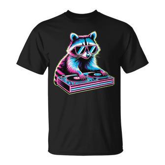 Retro Raccoon Dj Children Raccoon T-Shirt - Geschenkecke