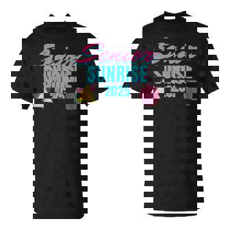 Retro Senior Sunrise 2025 High School 12Th Twelfth Grade T-Shirt - Monsterry