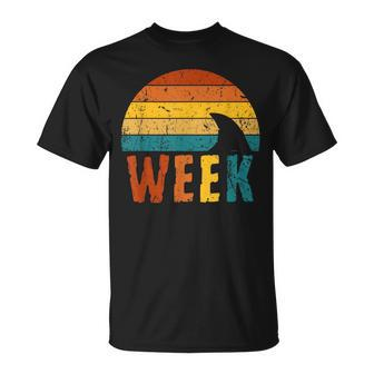 Retro Shark Fin 70S 80S Week Cool Sharks Ocean Animal Lover T-Shirt - Monsterry AU