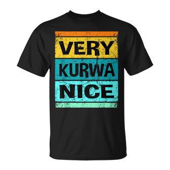 Retroery Kurwa Nice Poland Polska T-Shirt - Geschenkecke