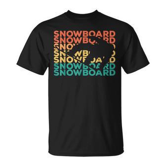 Retrointage Snowboard For Snowboarder T-Shirt - Geschenkecke