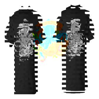Rise Of Kraken Old School Tattoo Octopus Sea Monster Camiseta unisex - Regaloses