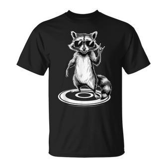 Rock On Concert Festival Musique Drôle De Raton Laveur T-Shirt - Cadeauxyz